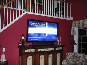 mounted screen home theater